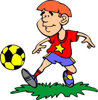 Kind spielt Fußball