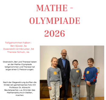 Großer Erfolg bei der Mathe-Olympiade 2026