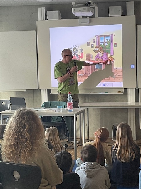 Autorenlesung an der Mühlbergschule mit Jochen Till